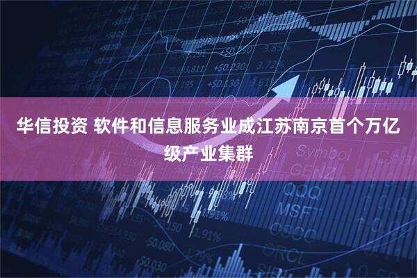 华信投资 软件和信息服务业成江苏南京首个万亿级产业集群