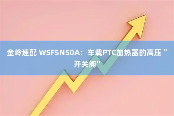 金岭速配 WSF5N50A：车载PTC加热器的高压“开关阀”